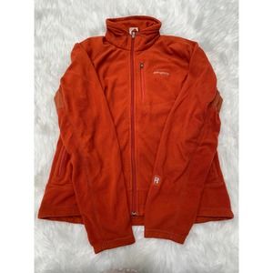 Vintage Patagonia Lightweight R4 Jacket Regulator Waffle Fleece Burnt Amber Sz L